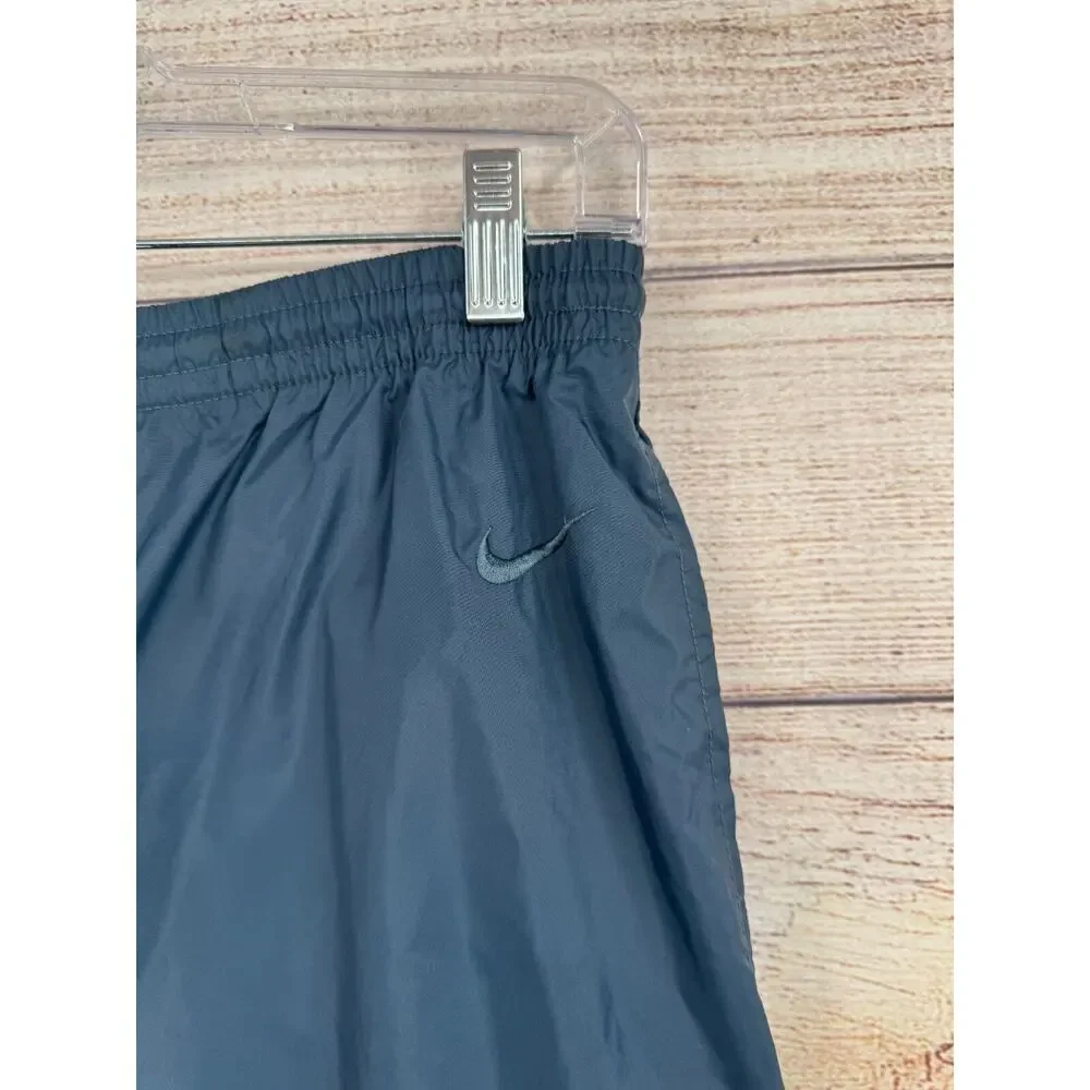Vintage 90's Nike Rain‎ Pants Men's Size Medium Blue Nylon Elastic Waist